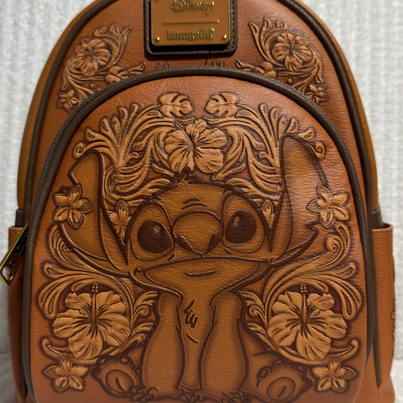 NWT Disney Loungefly Stitch Tonal Carving Mini Backpack – SOLD OUT - Picture 2 of 8